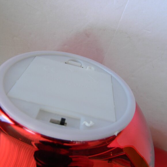 NEW Set of 2 Illuminated Spheres with Tree Scene BY VALERIE PARR HILL RED - Picture 3 of 4